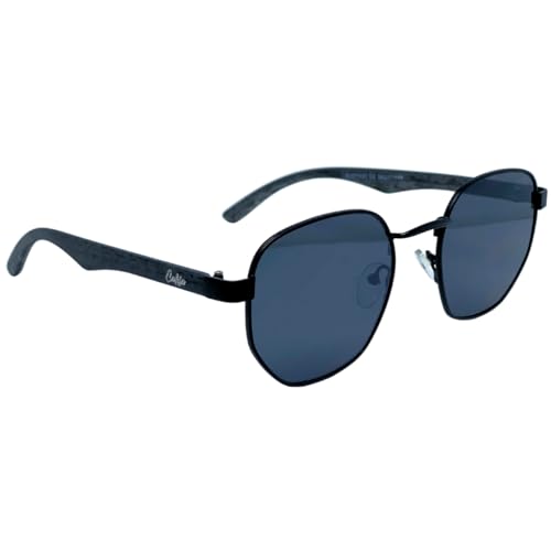 Óculos de Sol Hexagonal com uv400 - Hawai (Preto)