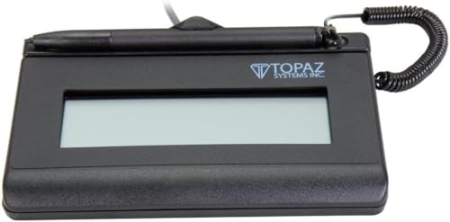 Topaz Systems SigLite T-LBK460-HSB-R 1x5 LCD Signature Capture Pad USB Connection Backlit Renewed