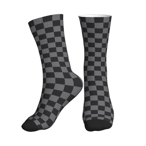 Image of Checkered Socks, Cute Socks for Women for Travel, Running, Daily