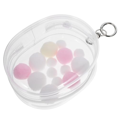 YARNOW 1 Juego Bolsa de Transporte de Muñecas Transparente Colgador Bolsa de Almacenamiento Portátil Muñecas y Ropa de Accesorio Práctico Color Aleatorio