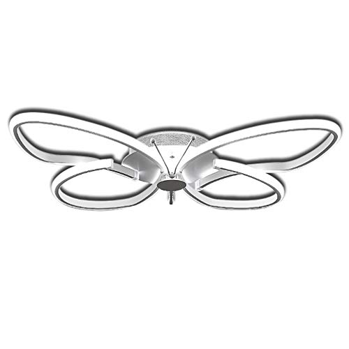 Applique Plafonnier LED Plafond Moderne Plafonnier Lampe Pour Enfants Plafond Intérieur Lampe Éclairage Direct Design Forme De Papillon Métal Acrylique Luminaire Pépinière Filles Chambre 22W 6000K Cover