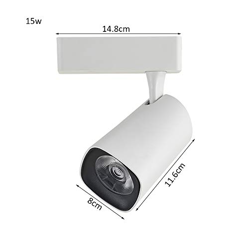 Lampe sur Rail Multi-Angles 20W Noire pour Plafonnier Encastré