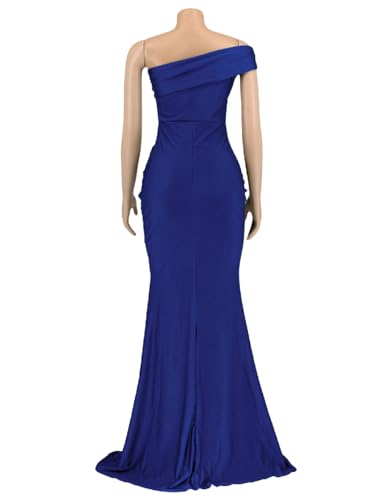 Image of Womens Off Shoulder Sexy V Neck High Split Long Maxi Dress, Formal Cocktail Party Evening Gown Mermaid Dress