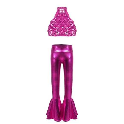 Disfraz para Niñas Top y Pantalón Metalizado 10 Años miniatura 2