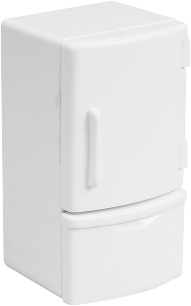 Vaguelly Miniature Refrigerator Dollhouse Furniture 1 12 Scale Mini Fridge Toy for Dollhouse Kitchen Accessories Playroom Decor 3.26X1.77X1.77In