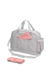 Bolsa Maternidade Grande De Bebê Mala Impermeável Com Trocador Menino Menina Todo Dia Cinza