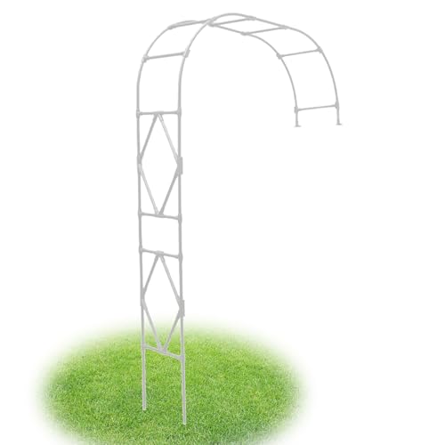Arco semiarbor para rosas con estructura de acero robusto y elegante 2