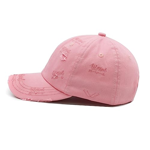 Waldeal Blessed Hat For Women, Vintage Classic Adjustable Baseball Cap Pink #TOP3