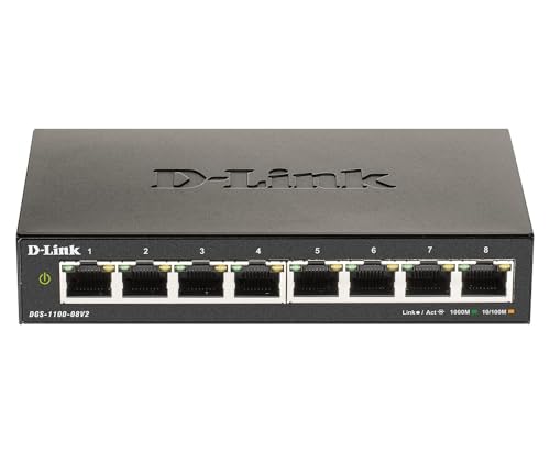 D-Link DGS-1100-08V2 8-Port Smart Switch