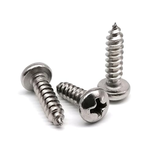 Vis inox M5.5 20mm tête ronde cruciforme pour assemblage métallique