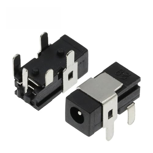 TSIOHKBS 10PCS DC Power Socket Jack DC-011 Pin=0.7 Needle Size Adaptation 2.5mm*0.7mm Power Female Plug 2.5x0.7MM