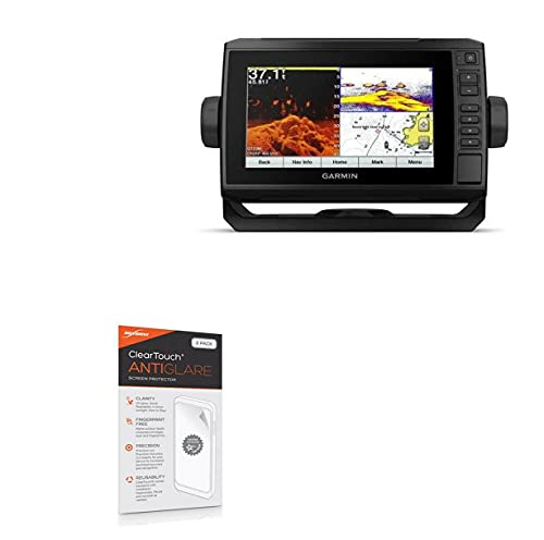 BoxWave Screen Protector Compatible with Garmin echoMAP Plus 74cv - ClearTouch Anti-Glare (2-Pack), Anti-Fingerprint Matte Film Skin