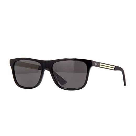 Gucci GG0687S - 002 Sunglasses Black w/Grey Polarized lens 57mm