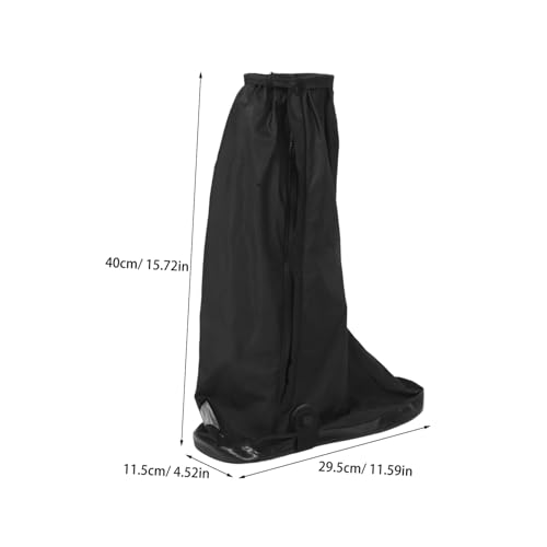 Cubrecalzados impermeables reutilizables para exteriores Beaupretty, 1 par, diseño de tubo alto, protección contra la lluvia para ciclismo y senderismo, fáciles de poner miniatura 2