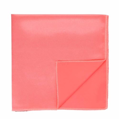 Image of tiemart Solid Color Pocket Squares for Men | For Suits, Perfect for Wedding Parties, 12 x 12 inch / 30 x 30 cm