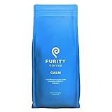 Purity Coffee CALM Decaf Medium Roast Whole Beans - USDA Certified Organic Specialty Grade Arabica S