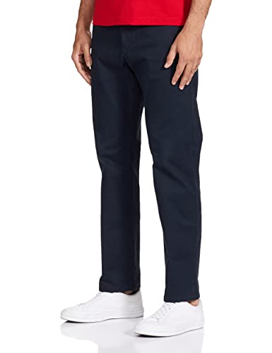 Image of Marks & Spencer Men's Regular Casual Pants (T17 6612M Green 34)