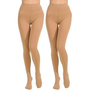 2 Pairs Women’s Solid Color Tights...