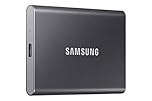 SAMSUNG T7 1TB, Portable SSD, Grey, up to 1050MB/s, USB 3.2 Gen2, Gaming, Students & Professionals, External Solid State Drive (MU-PC1T0T/AM) [Canada Version]