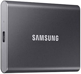 SAMSUNG SSD T7 Portable External Solid State Drive 1TB, Up to 1050MB/s, USB 3.2 Gen 2, Reliable Storage for Gaming, Students, Professionals, MU-PC1T0T/AM, Gray