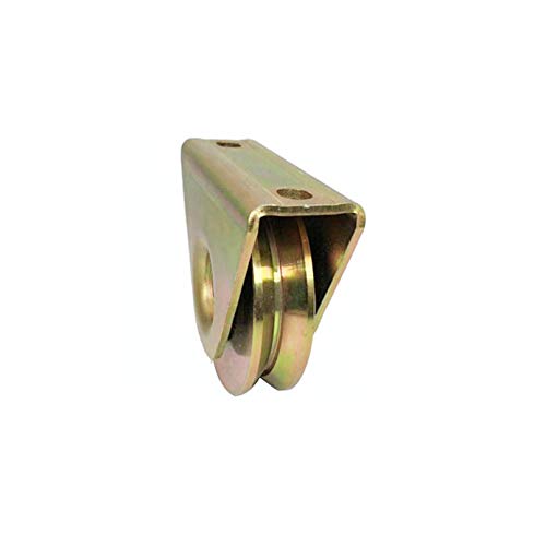 5,1 cm V-Nut Radplatte Rollen Schiebetorrad Schwerlast starre Lenkrolle mit Halterung für V Schienen Industriemaschinen Wagen (5,1 cm V-Groove) Cover