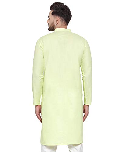 Image of Jompers Men's Cotton Regular Fit Solid Kurtas