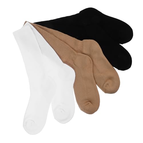 Ipetboom 3pairs Wide Ankle Socks for Diabetics Women Men Soft Cotton Bed Socks Elastic Support for Elderly Patients Care