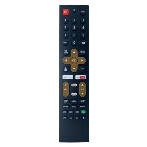 Image of Upix Smart TV Remote No. 1089 (No Voice), with Netflix & YouTube Functions, Compatible /Replacement for Treeview Smart TV LCD /LED Remote Control (Exactly Same Remote Will Only Work)