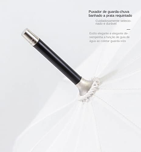 BAAD Guarda-chuva dobrável portátil compacto e portátil de estilo popular, abre automático, cabo lon