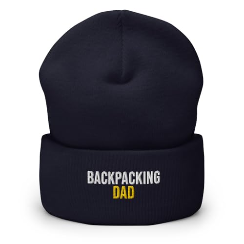 Backpacking Dad Hat & Cuffed Beanie Navy