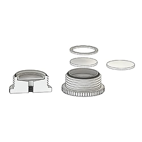 Image of 5838-08 Series Filter, Adapter with #15 Thred to 1 /4 inch-28UNF, 100 Micron Polyethylene, FETFE O-Ring, Nylon