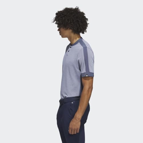 adidas Men's Ultimate365 Tour Textured Primeknit Golf Polo Shirt3