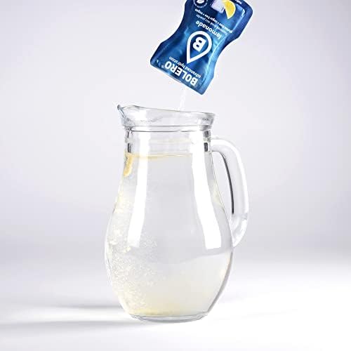 Bolero LEMONADE 24x3g | Saftpulver ohne Zucker, gesüßt mit Stevia + Vitamin C | geeignet für Kinder, Sportler und Diabetiker | glutenfrei und veganfreundlich | Geschmack von Limonade
