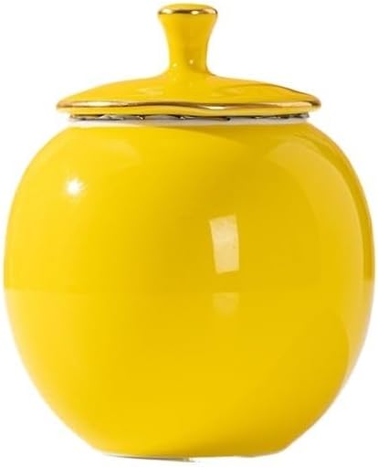 SONGCHAO Sugar Jar Creative Small Round Cans Phnom Penh Ceramic Tea Cans Sealed Candy Nuts Coffee Beans Storage Bottle Food Storage Container Tea Canister (Color : D)