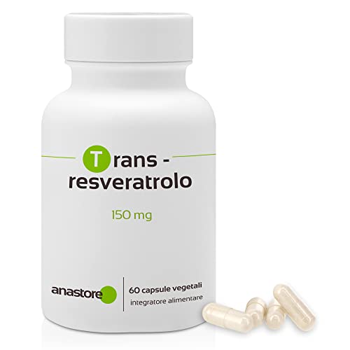 Trans-Resveratrolo * 60 capsule vegetali * Antiossidante altamente assimilabile * Anti-invecchiamento + Neuroprotettore *