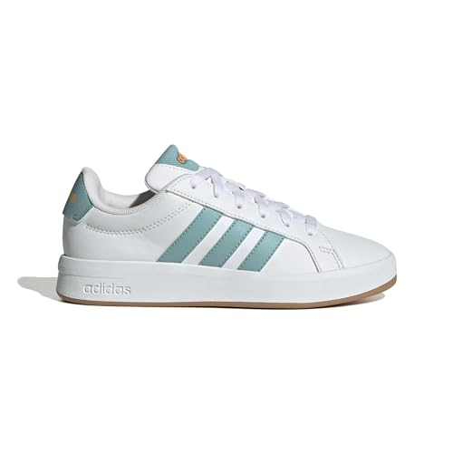 adidas Unisex Kinder Grand Court 3.0 Junior Shoes, FTWR White/Mint ton/Lucid Tangerine, 37 1/3 EU – Ansicht 2