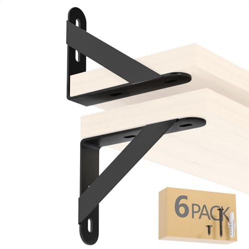 6-Pack L-Shaped Steel Brackets