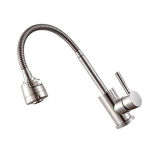 Robinet de cuisine en acier inoxydable mitigeur rotatif durable