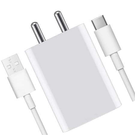 Image of Original 80W Charger for Vivo V25 Pro,21e 5G, V21, V21 Pro, Y73, 21 5G, V20 Pro, V20, V19, Y35 5G, 23e, V25e, Y35, V25 5G with Type C Cable White (TEN30)
