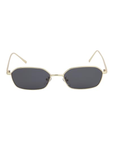 Image of Carlton London Gold Toned with UV Protected Lens Rectangle Sunglass