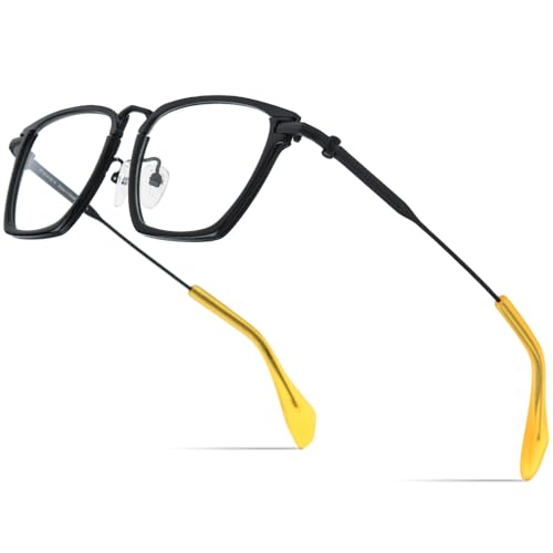 Image of FONEX Acetate Titanium Glasses Frame Men New Square Eyeglasses Spectacles Eyewear