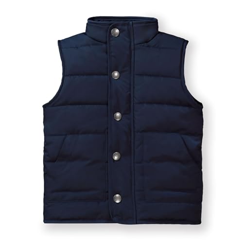 Hope and Henry Boys' Quilted Fleece Lined Zip-Up Vest