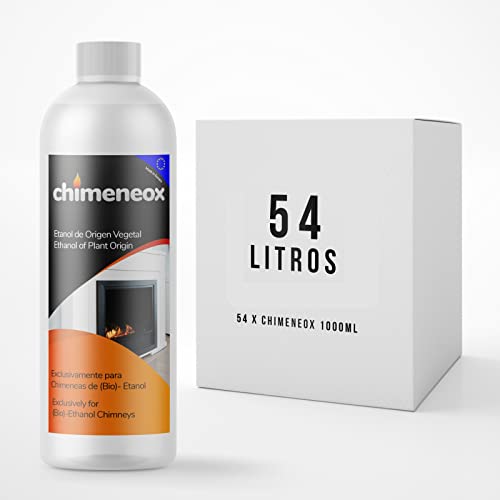 Caja 54 Botellas de 1 litro Bioetanol 96% Origen Vegetal para chimeneas Cover