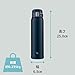 Zojirushi (ZOJIRUSHI) Water bottle direct drinking [One-touch open] Stainless mug 600ml Navy SM-SF60-AD