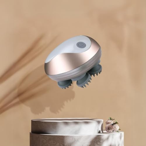 Image of Head Massager For Scalp, Scalp Massage, Electric Scalp Massager, Hair Massager For Hair Growth, Body Massager,Relieving Tight Stiffness Muscles,Promote Bonding (Goldan)