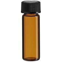 1 Dram Amber Glass Vial - Screw Cap - Pack of 144