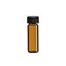 PREMIUM VIALS CREATIVE PACKAGING SOLUTIONS 1 Dram AMBER Glass Vial - Screw Cap - Pack of 144