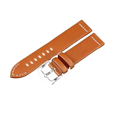 NBCNZCTSAS PU Banda de cuero Reloj Negro Brown Store Pulsera Vintage Fit for Samsung Fit for Galaxy Fit for Huawei Watch GT(Brown,22mm)