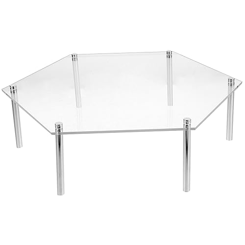 FUNOMOCYA Acrylic Cake Pedestal Wedding Cupcake Stand Display Rack Easy Assembly