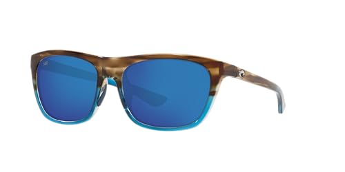 Costa Del Mar Woman Sunglasses Shiny Wahoo Frame, Blue Mirror Lenses, 57MM